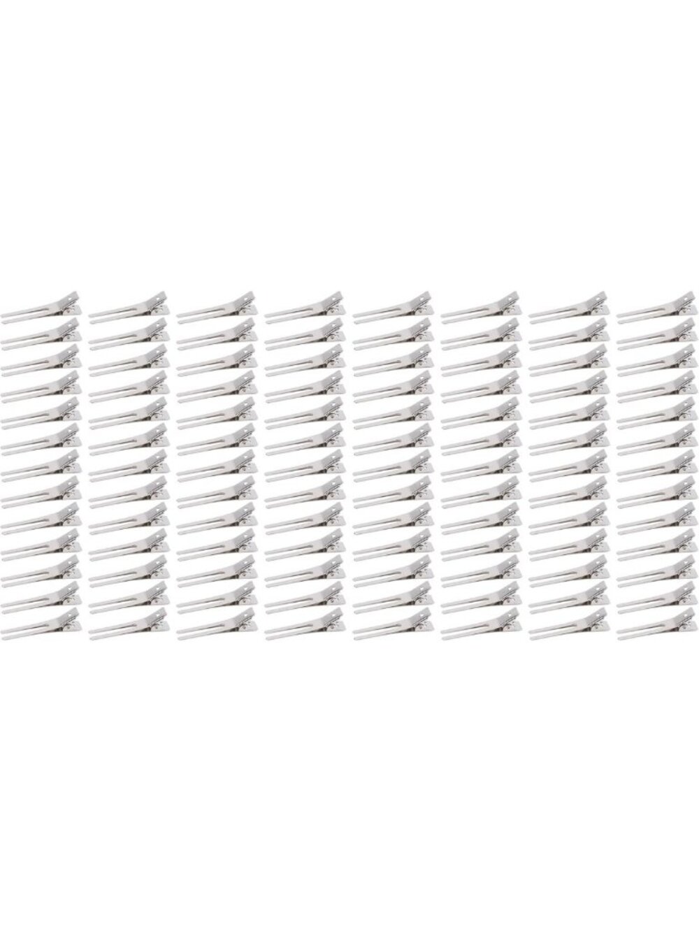 600 Pack Double Prong Hair Clips - Metal Curl Setting & Styling Clips for Salon